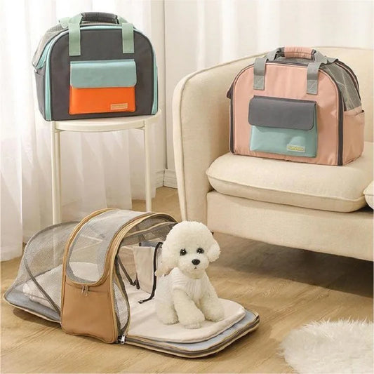 Pet Backpack Puppy Handbag Multi-Functional Dog Backpack Travel Backpack Dog Transport Bag Going Out Portable Dog Backpack